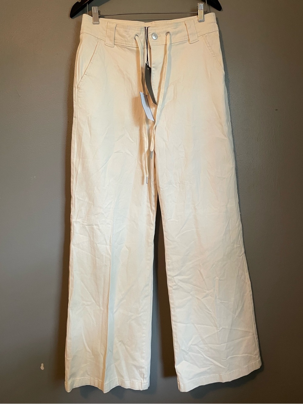 NWT Bagatelle Sz 12 Women’s Shell Cream Wide Leg Pants Ret $99!
